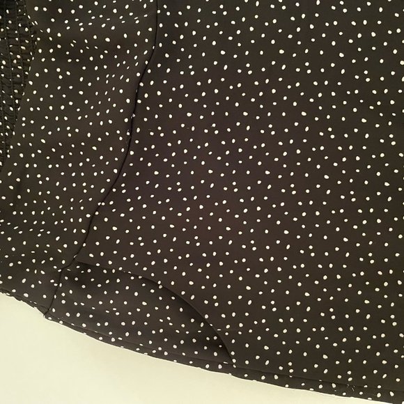 MM by My Michelle Black and White Polka Dot Wide Leg Dress Pants with Pockets - Picture 5 of 5